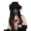 Heart of Darkness Adult Top Hat with Tulle for Halloween Dress Up, ADULT