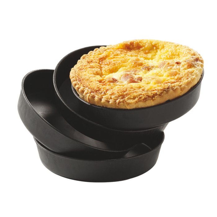 Matfer Bourgeat Exoglass Tart Mould - 100mm, Pack of 12