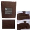 Chocolate Faux Suede Easy Tie Back Sofa Cover 1 to 2 Seater 230 x 370 cm