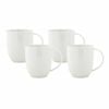 4pc Maxwell & Williams White Basics Diamonds Coupe Porcelain 420ml Mug