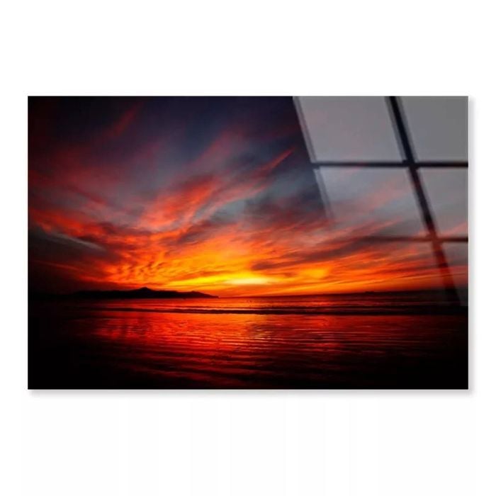 Orange & Yellow Sunset  Print 100% Australian Made 120 x 90cm  (Acrylic)