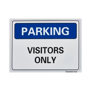 Sandleford 300 x 225mm Visitor Parking Plastic Sign