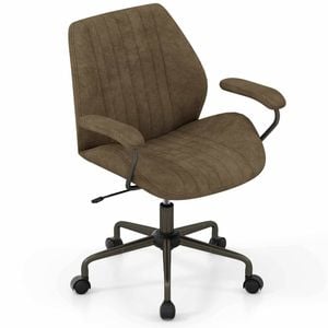 Costway Swivel Office Chair Computer Desk Armchair Olive