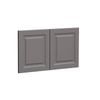 Kaboodle 800mm Smoked Grey Heritage Farmhouse Sink Doors - 2 Pack