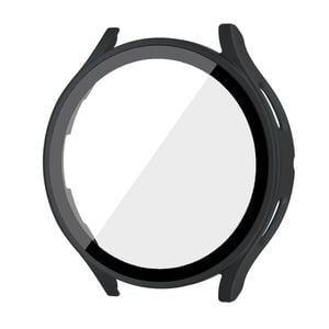 PC Full Cover Screen Glass Protector Shell Case - For Samsung Galaxy Watch 7th 40mm (Black)