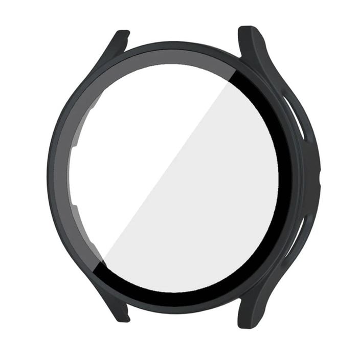 PC Full Cover Screen Glass Protector Shell Case - For Samsung Galaxy Watch 7th 40mm (Black)