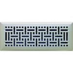 Accord 10 x 30cm Satin Nickel Wicker Floor Register