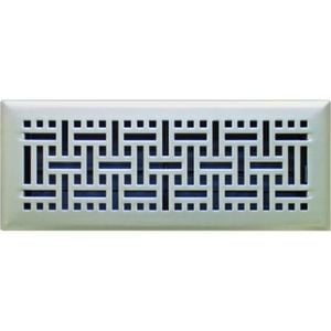 Accord 10 x 30cm Satin Nickel Wicker Floor Register
