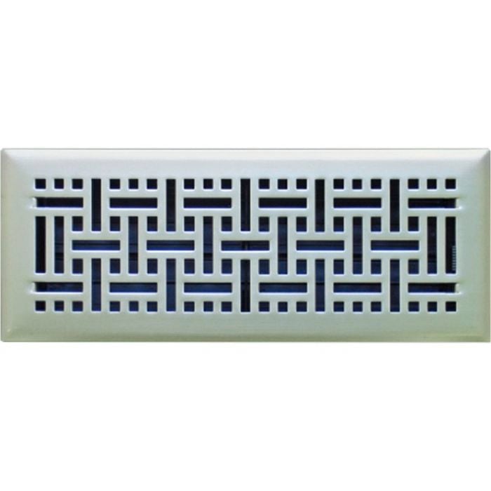 Accord 10 x 30cm Satin Nickel Wicker Floor Register