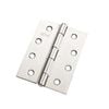 Zenith 100mm Polished Stainless Steel Butt Hinge Fixed Pin