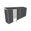 Build-a-Shed 0.8 x 4.5 x 2m Skillion Single Hinged Side Door Shed - Grey