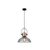 CLA Lighting FUMOSO Copper Plate with Smoke Glass Flat Top Pendant Light - Dome