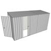 Build-A-Shed 1.2 x 3.7 x 2.0m Skillion Single Sliding Side Door Shed - Zinc
