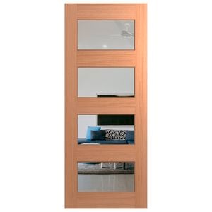 Hume 2040 x 870 x 40mm External Door Joinery Clear Glass XS24 - 870mm