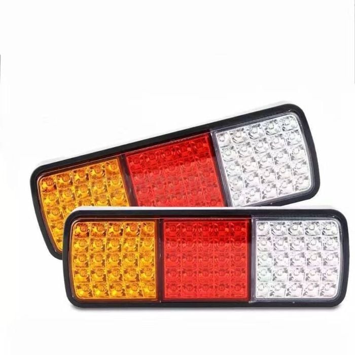 Provecta 2 Pack 75 LED Tail Lights 12V Waterproof Stop Indicator Reverse Lamp for Trailer Truck