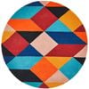 Grid 904 Sunset 120X120Cm Rug
