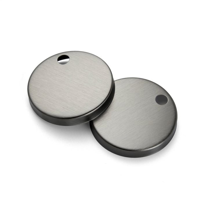 Round Gun Metal Toilet Seat Hinges 