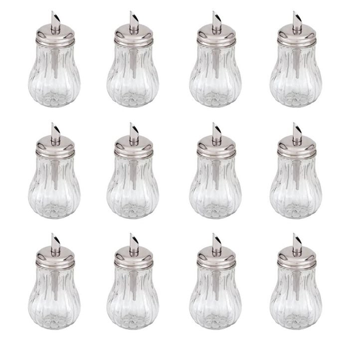 Trenton Glass Sugar Dispenser 285ml Tilt A Spoon Set Of 12