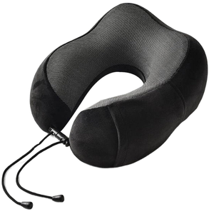 Velvet Memory Foam Neck Pillow Breathable For Travel Soft U Shaped Safety