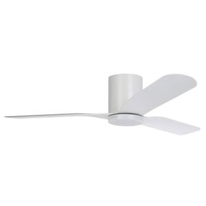 Eglo Iluka 52" Dc Fan 18w Led Tri-col White Hugger