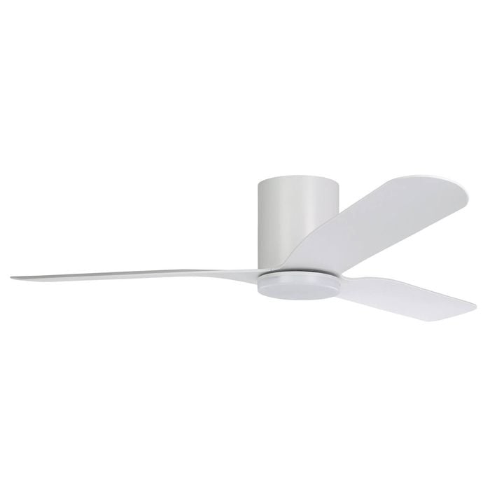 Eglo Iluka 52" Dc Fan 18w Led Tri-col White Hugger