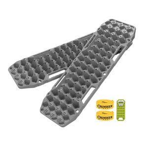 Bunker Indust 2PCS Recovery Tracks Board 10T Mud Sand Snow Traction Boards Grey