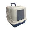 Front Open Hooded Portable Cat Toilet Litter Box Tray House With Scoop Handle