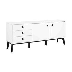 Modern Furniture SABINE Sideboard Buffet 180cm - White/Black