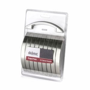 Ikonic 96mm Satin Nickel Plate Wiltshire Handle - 10 Pack