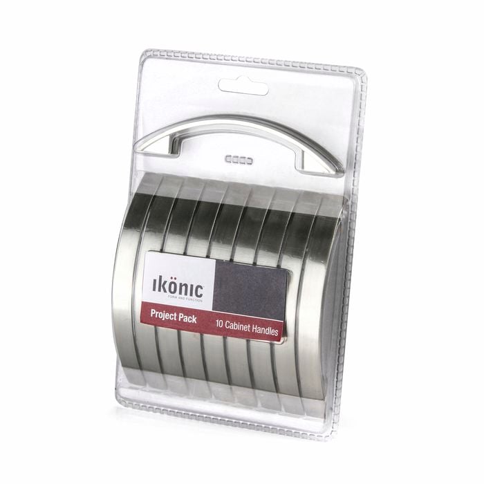 Ikonic 96mm Satin Nickel Plate Wiltshire Handle - 10 Pack