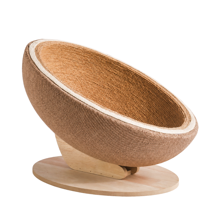 Eggshell-Shaped Sisal Cat Scratcher Nest