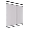 Lugna 2400 x 1801-2400mm Black VJ Panels Wardrobe Double Sliding Doors