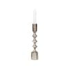 Ssh Collection Ripple 25cm Single Candle Stand - Nickel