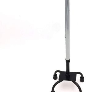 Adjustable Height Quad Cane Walking Stick Cane Folding Handle Metal 4 Way