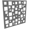 ProtectorAl 300-1200 x 300-1200mm Woodland Grey Squares Unframed Solid Aluminium Decorative Panel