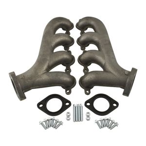 Cal Custom GM LS1 LS2 LS3 LS6 Cast Iron Rear Exit Exhaust Manfiolds