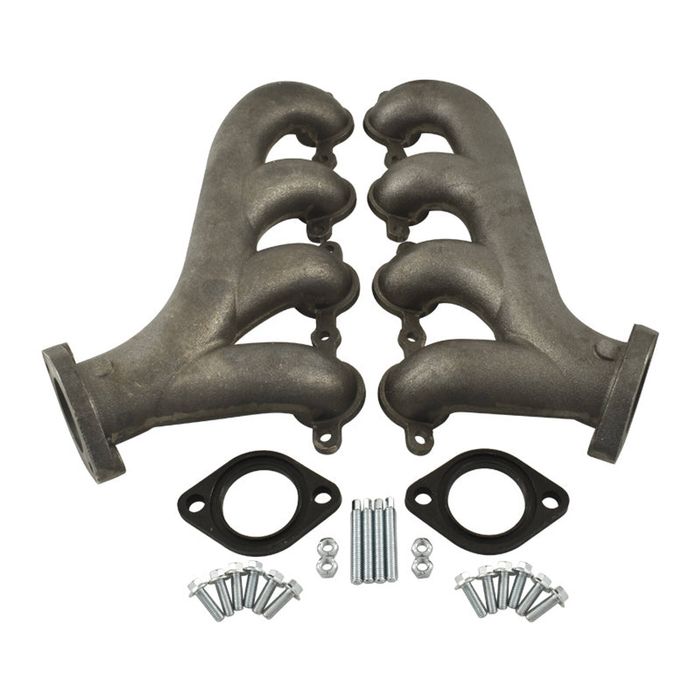 Cal Custom GM LS1 LS2 LS3 LS6 Cast Iron Rear Exit Exhaust Manfiolds
