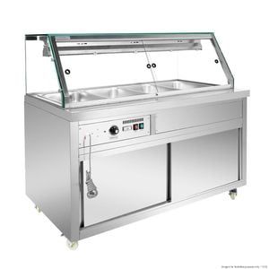 Thermaster Wet And Dry Bain Marie Display 4x1/1 Gn Pans  - Hot Bain Marie (pg150fe-xg)