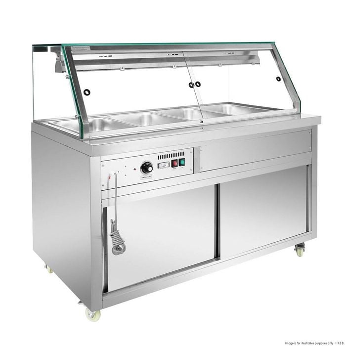 Thermaster Wet And Dry Bain Marie Display 4x1/1 Gn Pans  - Hot Bain Marie (pg150fe-xg)