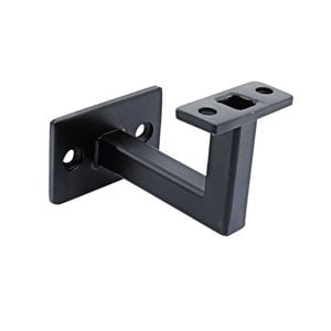 Carinya Black Flat Top Square Handrail Bracket - 4 Pack