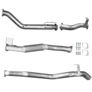 Ignite Exhausts Turbo Back For Toyota Landcruiser 76 Series Wagon 3" No Cat & Hotdog Raw Aluminised Steel