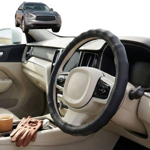 Australian Goose Steering Wheel Cover for Infiniti QX70 2014 - 2020 Circle Black