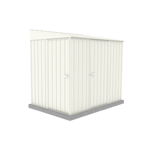 Absco Sheds 1.52 x 2.26 x 2.06m Surfmist Narrow Double Door Garden Shed