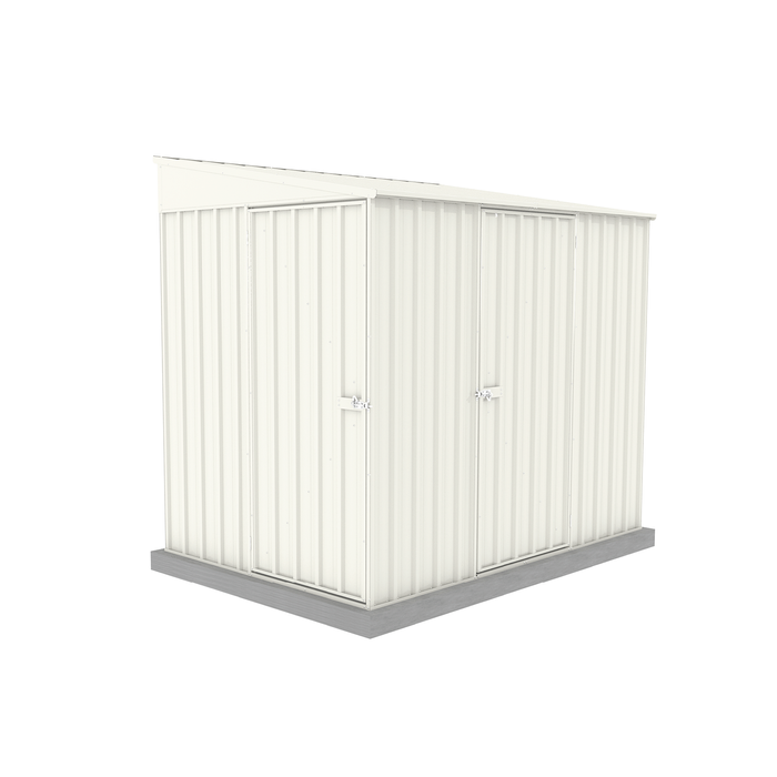 Absco Sheds 1.52 x 2.26 x 2.06m Surfmist Narrow Double Door Garden Shed