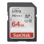 SanDisk 64GB Ultra SDXC UHS-I Memory Card [SDSDUNB-064G-GN6IN]