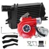 GEN1 High Flow Turbo Charger With 60mm Intercooler & Hoses And Genuine Oil Feed Pipe For Mitsubishi Challenger 4D56 2.5L VT10