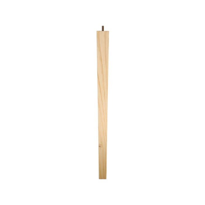 Adoored 710mm Square Tapered Pine Furniture Leg