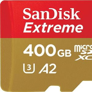 SANDISK EXTREME MICROSDHC 400GB 160MB/S R, 60MB/S W, V30, U3, C10 Micro SD Card