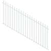 ProtectorAl 1201-2400 x 1200W x 1200H Pearl White Radiator Pool Fence Panel Raked 16-30º
