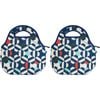 2PK Annabel Trends 30cm Neoprene Lunch Bag Food Storage - Geo